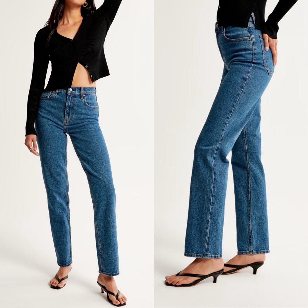 NWTS Abercrombie Ultra High Rise 90s Straight Jeans Size 26R